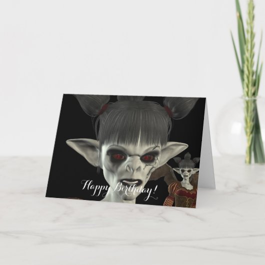 De duisternis komt Mooie Misser Piggy Birthday Kaart (Voorkant)