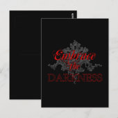 De duisternis omhelzen briefkaart (Voorkant / Achterkant)