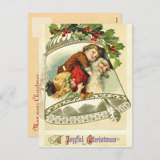 De Duitse Briefkaarten van Kerstmis van de (Voorkant / Achterkant)