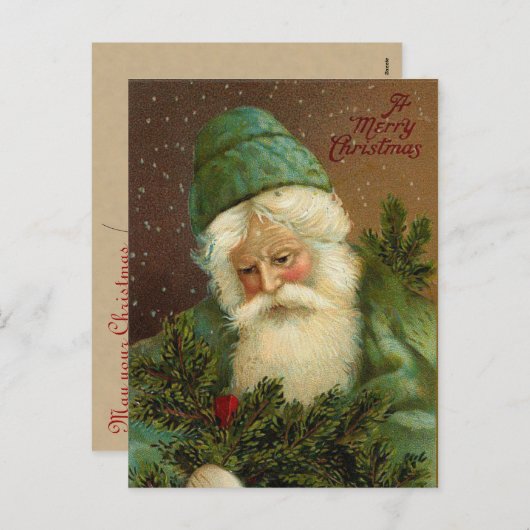 De Duitse Briefkaarten van Kerstmis van de (Voorkant / Achterkant)