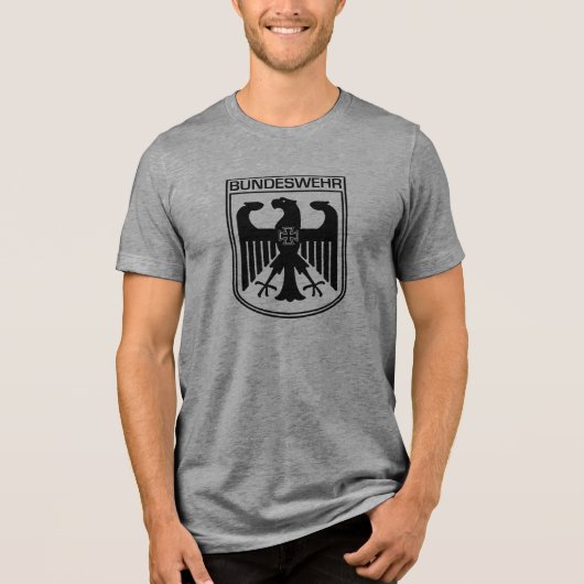 De Duitse Bundeswehr Adelaar Tri-Blend Shirt (Voorkant)