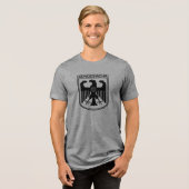 De Duitse Bundeswehr Adelaar Tri-Blend Shirt (Voorkant volledig)