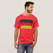 de duitse deutsch vlag Original quatar 2022 T-shirt (Voorkant volledig)