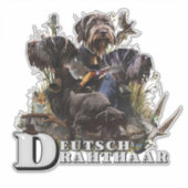 De Duitse draadaanwijzer Sticker (Voorkant)