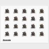 De Duitse draadaanwijzer Vierkante Sticker (Vel)