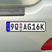 De Duitse Euro Witte Bumpersticker van de (Op auto)