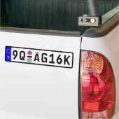 De Duitse Euro Witte Bumpersticker van de (Op Truck)