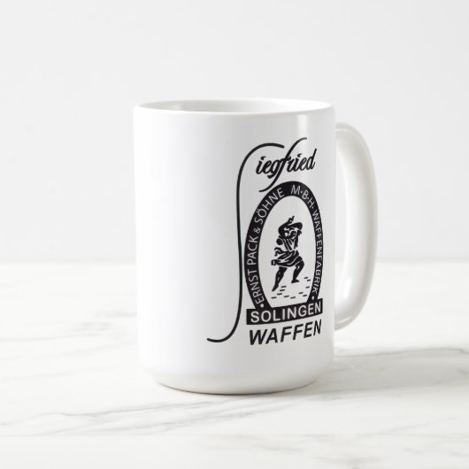 De Duitse firma Siegfried Waffen Ernst Pack & Sohn Koffiemok (Voorkant rechts)