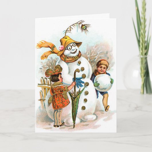 De Duitse Groeten van Kerstmis met de Lyrische Feestdagen Kaart (Voorkant)