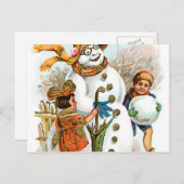 De Duitse Groeten van Kerstmis met de Lyrische Feestdagenkaart (Voorkant / Achterkant)