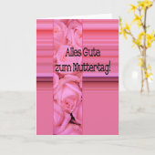 De duitse Happy Moederdag! Kaart (Gele Bloem)