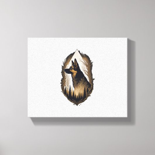 De Duitse Herder 003 Canvas Afdruk (Voorkant)