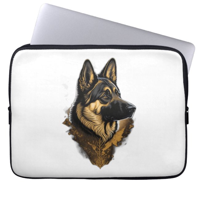 De Duitse Herder 004 Laptop Sleeve (Voorkant)