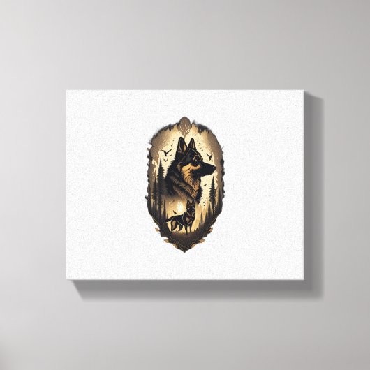 De Duitse Herder 005 Canvas Afdruk (Voorkant)