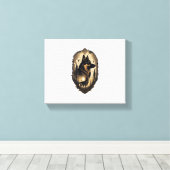 De Duitse Herder 005 Canvas Afdruk (Insitu (Houten vloer))