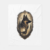 De Duitse Herder 005 Fleece Deken (Voorkant)