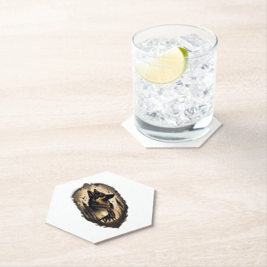 De Duitse Herder 005 Kartonnen Onderzetters (Insitu)