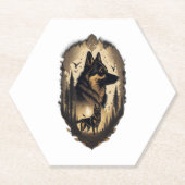 De Duitse Herder 005 Kartonnen Onderzetters (Voorkant)