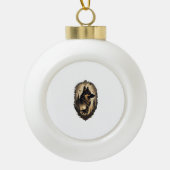 De Duitse Herder 005 Keramische Bal Ornament (Voorkant)