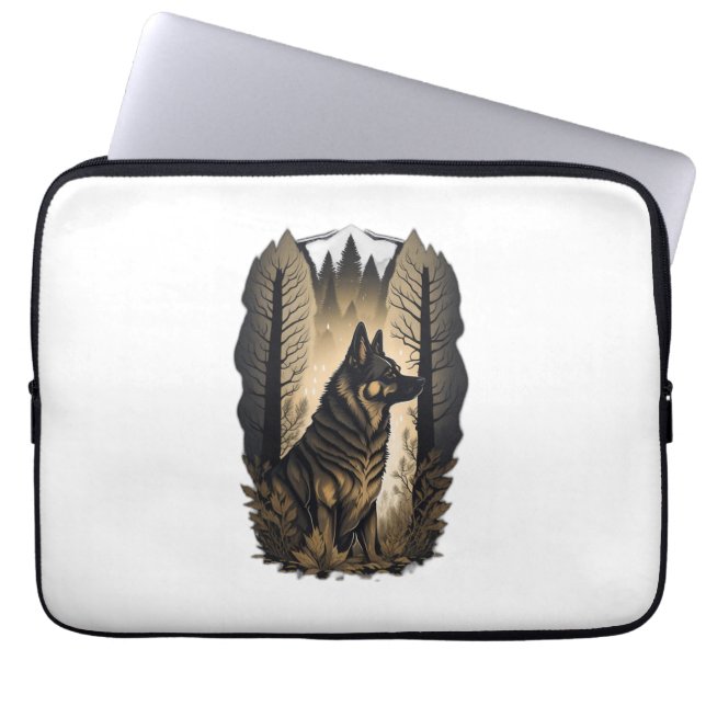 De Duitse Herder 013  Laptop Sleeve (Voorkant)