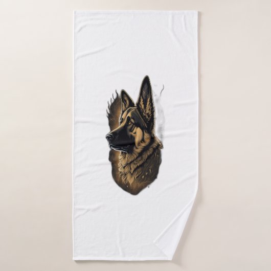 De Duitse herder Badhanddoek (Badhanddoek)