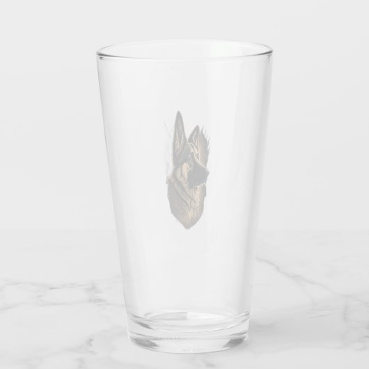 De Duitse herder Glas (Achterkant)