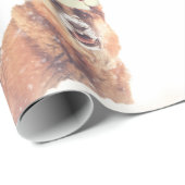 De Duitse herder in de sneeuwfeestelijke krant Cadeaupapier (Rol Hoek)