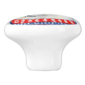 De Duitse Herder Keramische Knop (Zijkant)