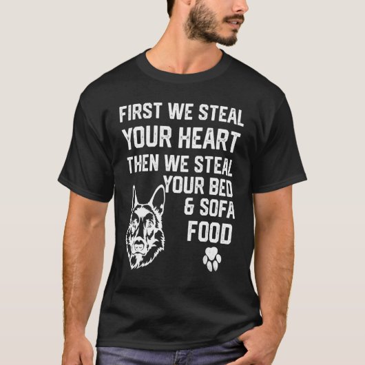 De Duitse herder steelt je hart T-shirt (Voorkant)