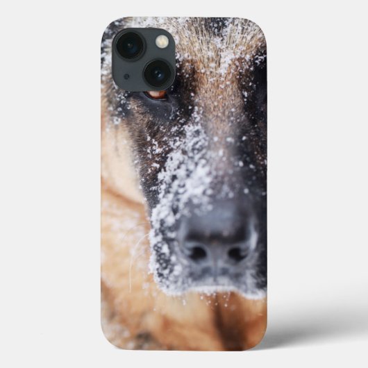 De Duitse herderdij dekt sneeuw Case-Mate iPhone Case (Achterkant)