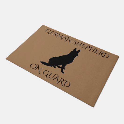 De Duitse herderdomsdoormat. Deurmat (Schuin)