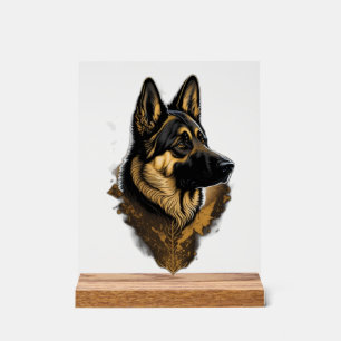 De Duitse Herdershond 004  Acryl Bord