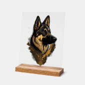 De Duitse Herdershond 004 Acryl Bord (Hoek)