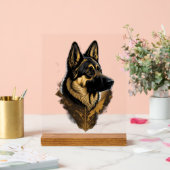 De Duitse Herdershond 004 Acryl Bord (Huwelijk)