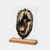 De Duitse Herdershond 005 Acryl Bord (Hoek)