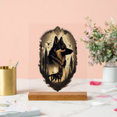 De Duitse Herdershond 005 Acryl Bord (Huwelijk)