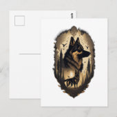 De Duitse Herdershond 005  Briefkaart (Voorkant / Achterkant)