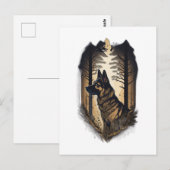 De Duitse Herdershond 006  Briefkaart (Voorkant / Achterkant)