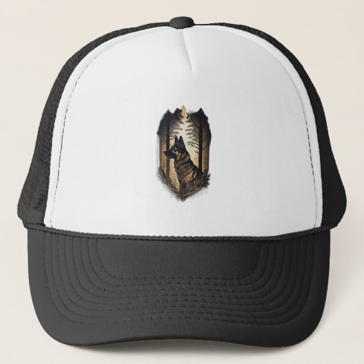 De Duitse Herdershond 006 Trucker Pet (Voorkant)