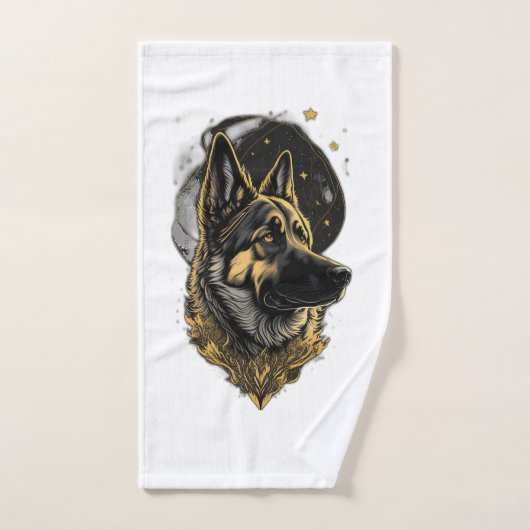 De Duitse Herdershond 007 Handdoek (Handdoek)