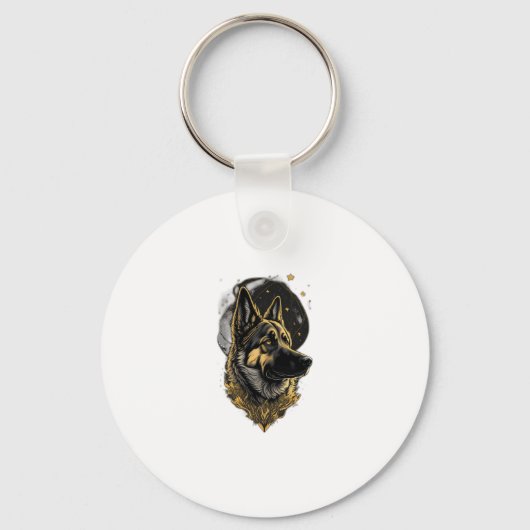 De Duitse Herdershond 007 Sleutelhanger (Voorkant)