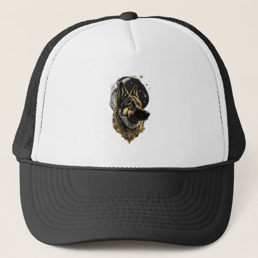 De Duitse Herdershond 007 Trucker Pet (Voorkant)
