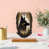 De Duitse Herdershond 008  Acryl Bord (Huwelijk)