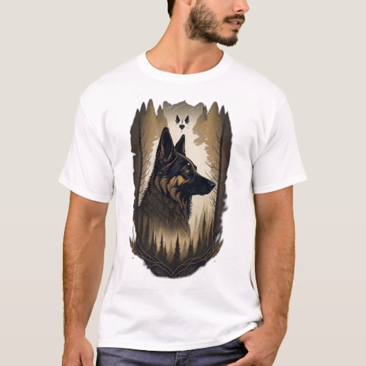 De Duitse Herdershond 008 T-shirt (Voorkant)