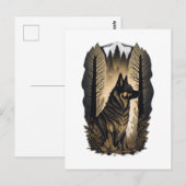 De Duitse Herdershond 013  Briefkaart (Voorkant / Achterkant)