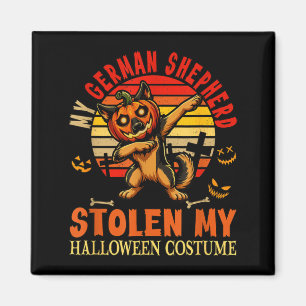 De Duitse Herdershond Gestolen Halloween Kostuum H Magneet