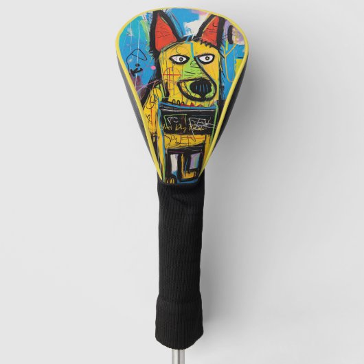 De Duitse herdershond Graffiti 01 - Leonardo Abb Golfheadcover (Voorkant)