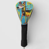 De Duitse herdershond Graffiti 03 - Leonardo Abb Golfheadcover (Voorkant)