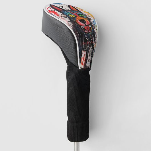 De Duitse herdershond Graffiti 05 - Leonardo Abb Golfheadcover (Schuin)