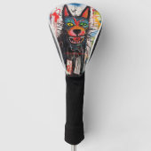 De Duitse herdershond Graffiti 05 - Leonardo Abb Golfheadcover (Voorkant)